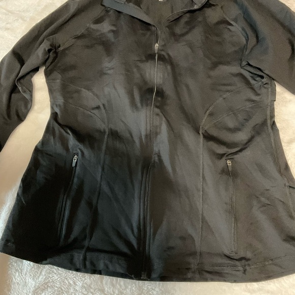 SPANX Black Full-Zip Jacket - Picture 3 of 12